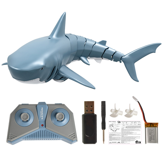 Waterproof realistic shark toy swimming pool fish robot toy underwater remote control shark fish