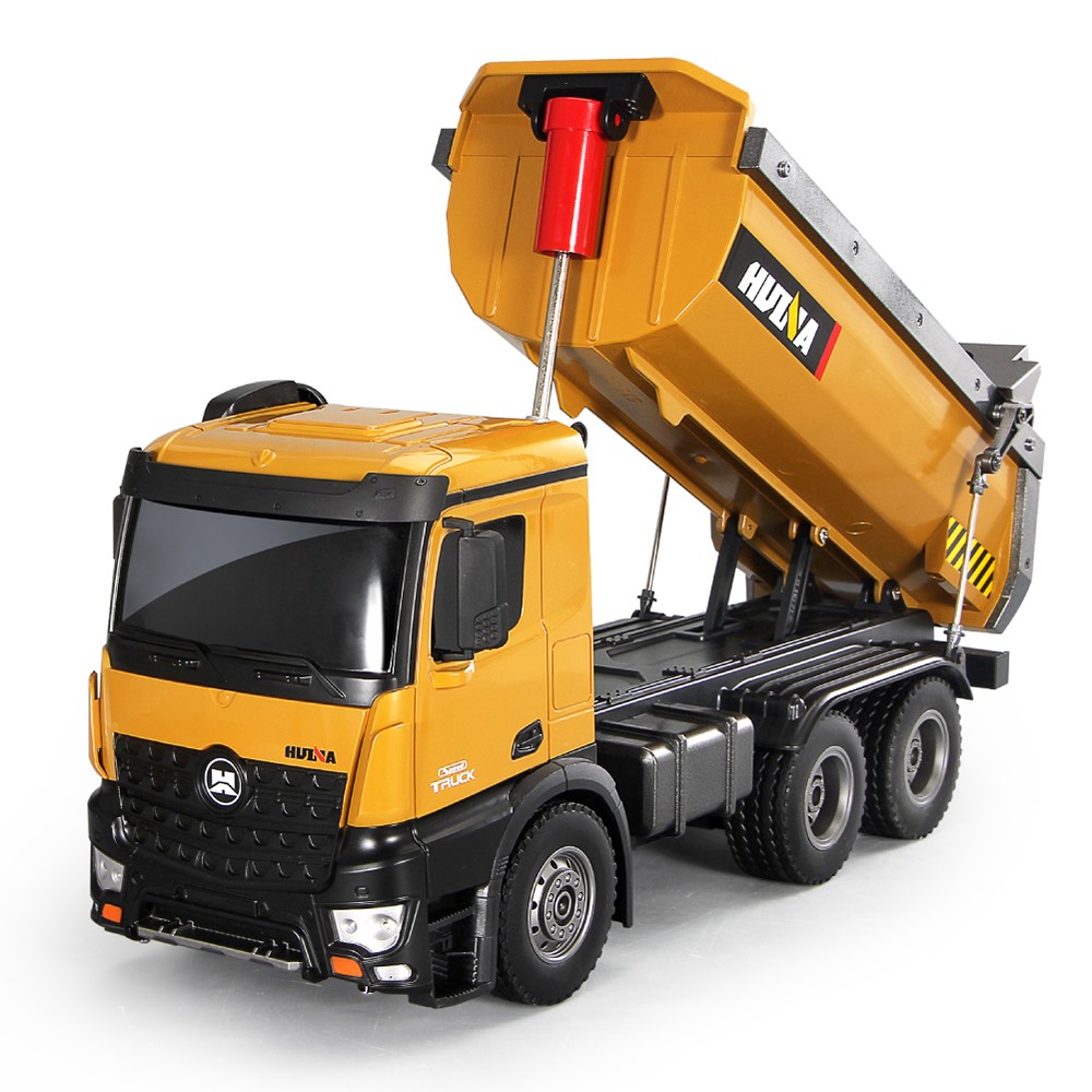 HUINA 1573 radio control toy tipper truck rc mega garbage dumper engineering van construction truck