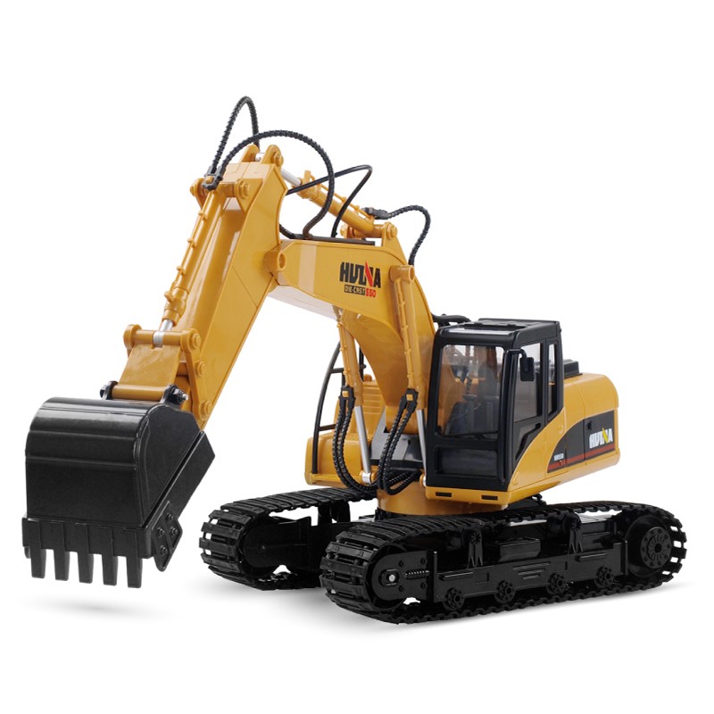 HUINA 1550 1:14 15 channel rc excavator remote radio control digger clamshell shovel tracked vehicle
