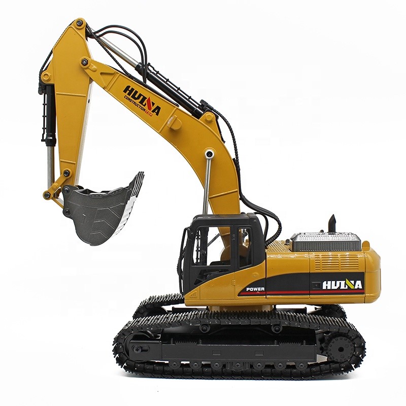 Huina 1580 580 alloy 1/14 hydraulic rc excavator digger arm toy juguete escavadoras control remoto