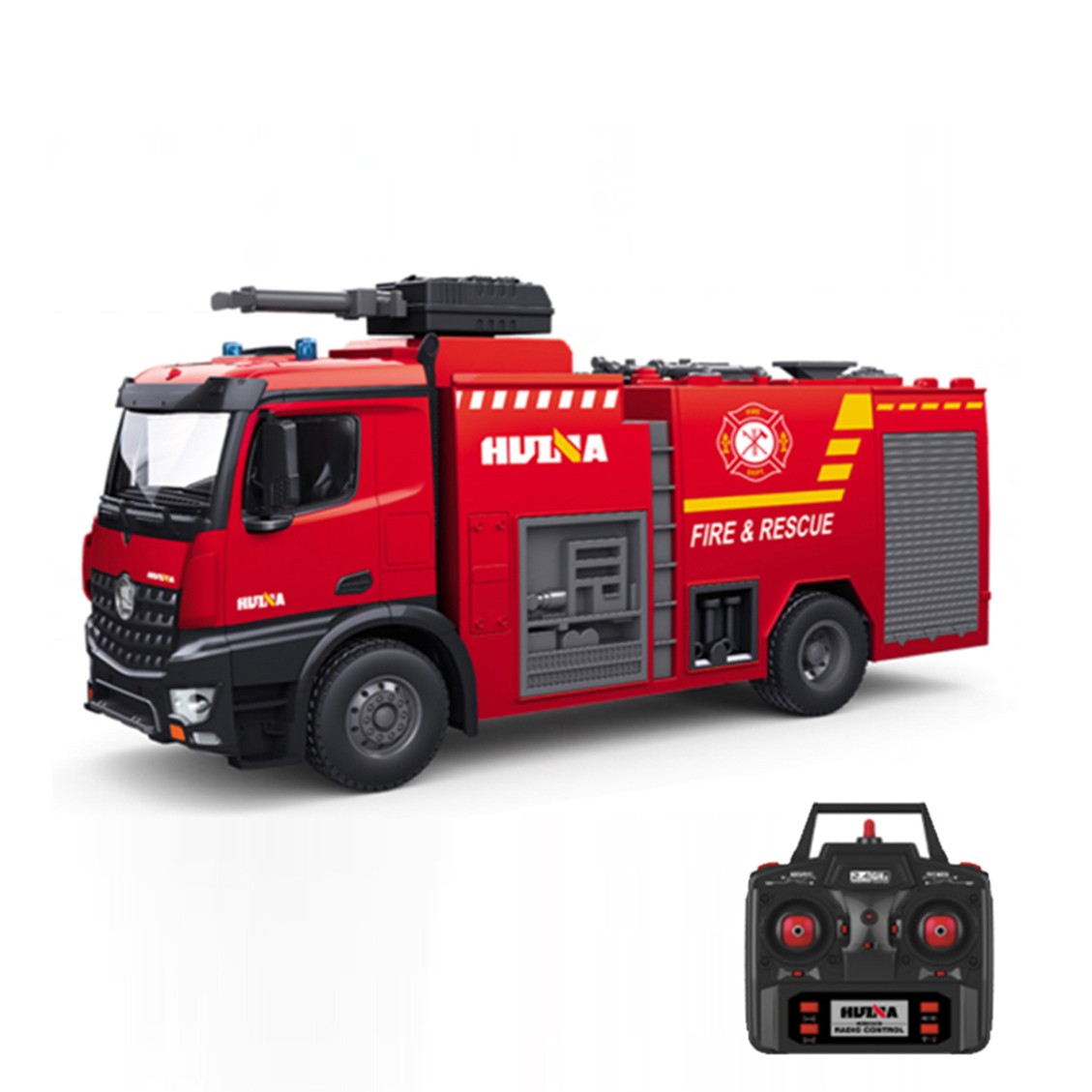 HUINA 1562 rc sprinkler water spray remote control fire fighting truck fire engine toy vehicles