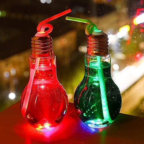 Coolerstuff customization accpted BPA free pet plastic party supplies the light bulb shaped cup